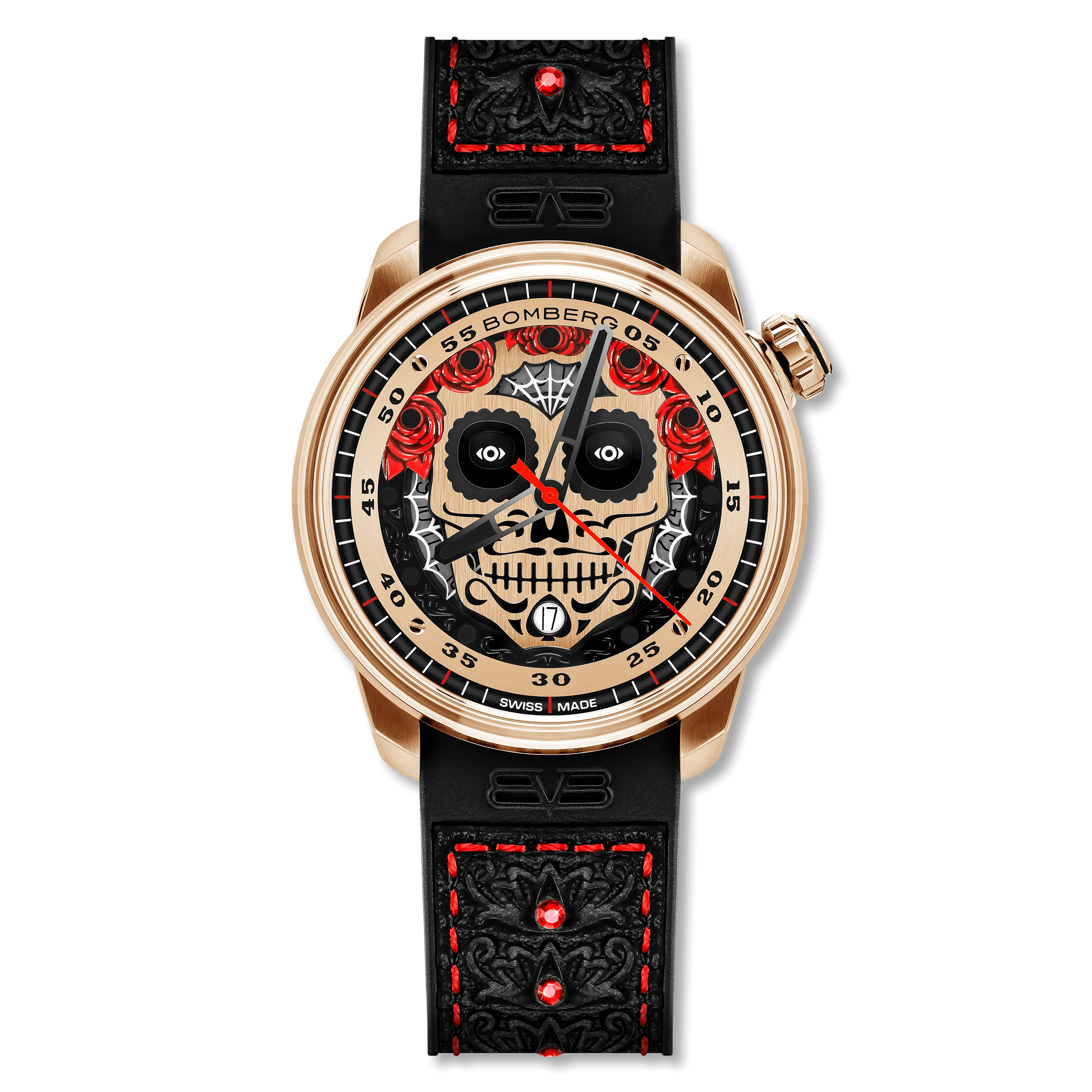 Reloj Dia de los muertos de oro