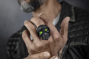 ANILLO SKULL RIDER NEGRO