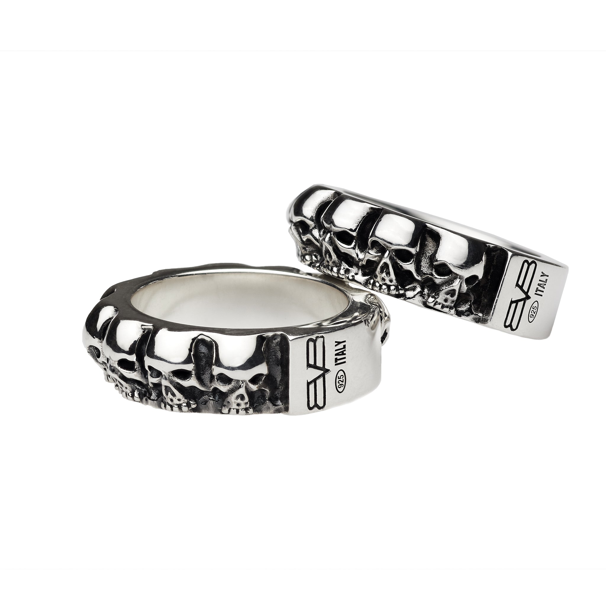 ANILLO CALAVERAS - PLATA