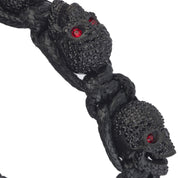 SKULLY CRYSTALS - NEGRO/ROJO