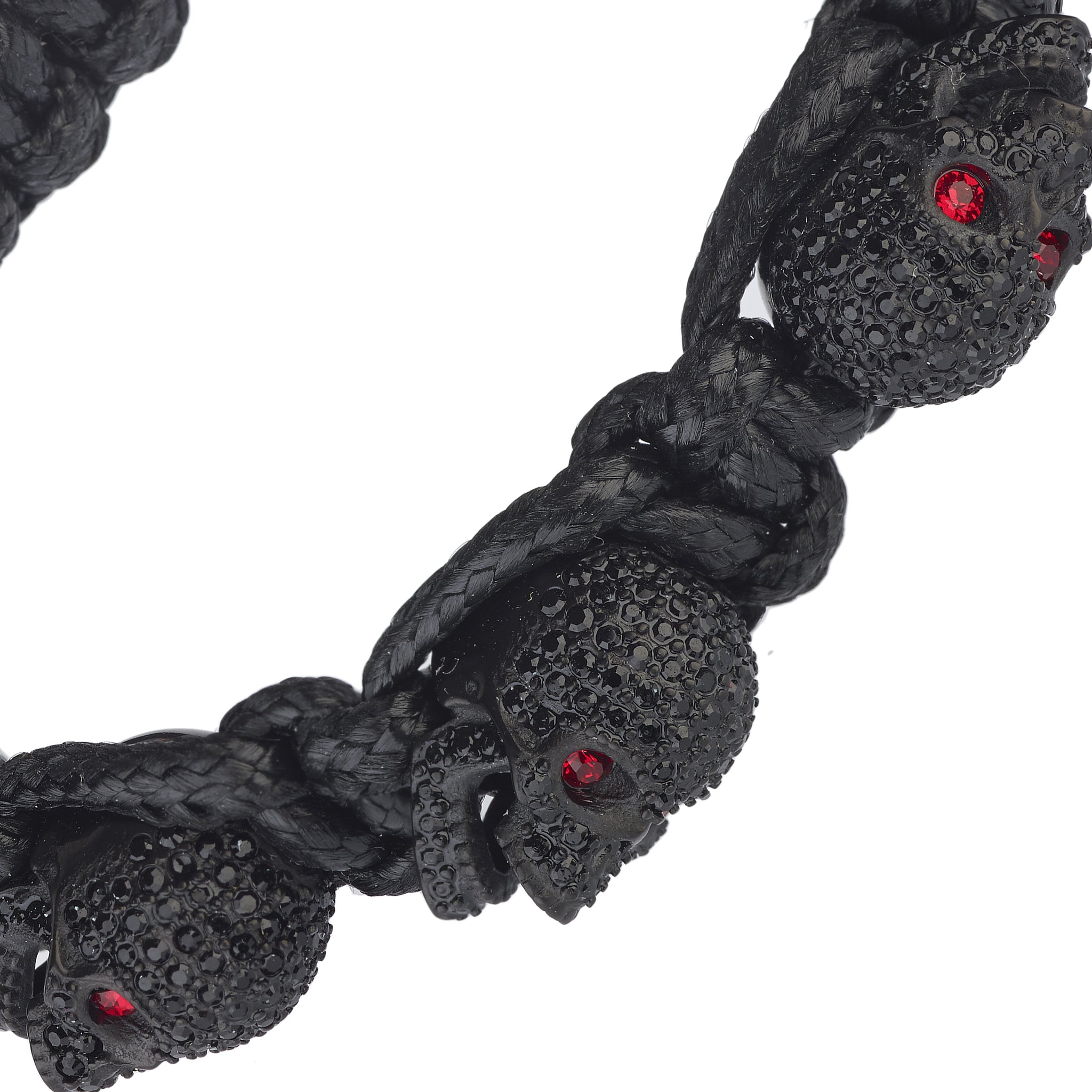 SKULLY CRYSTALS - NEGRO/ROJO