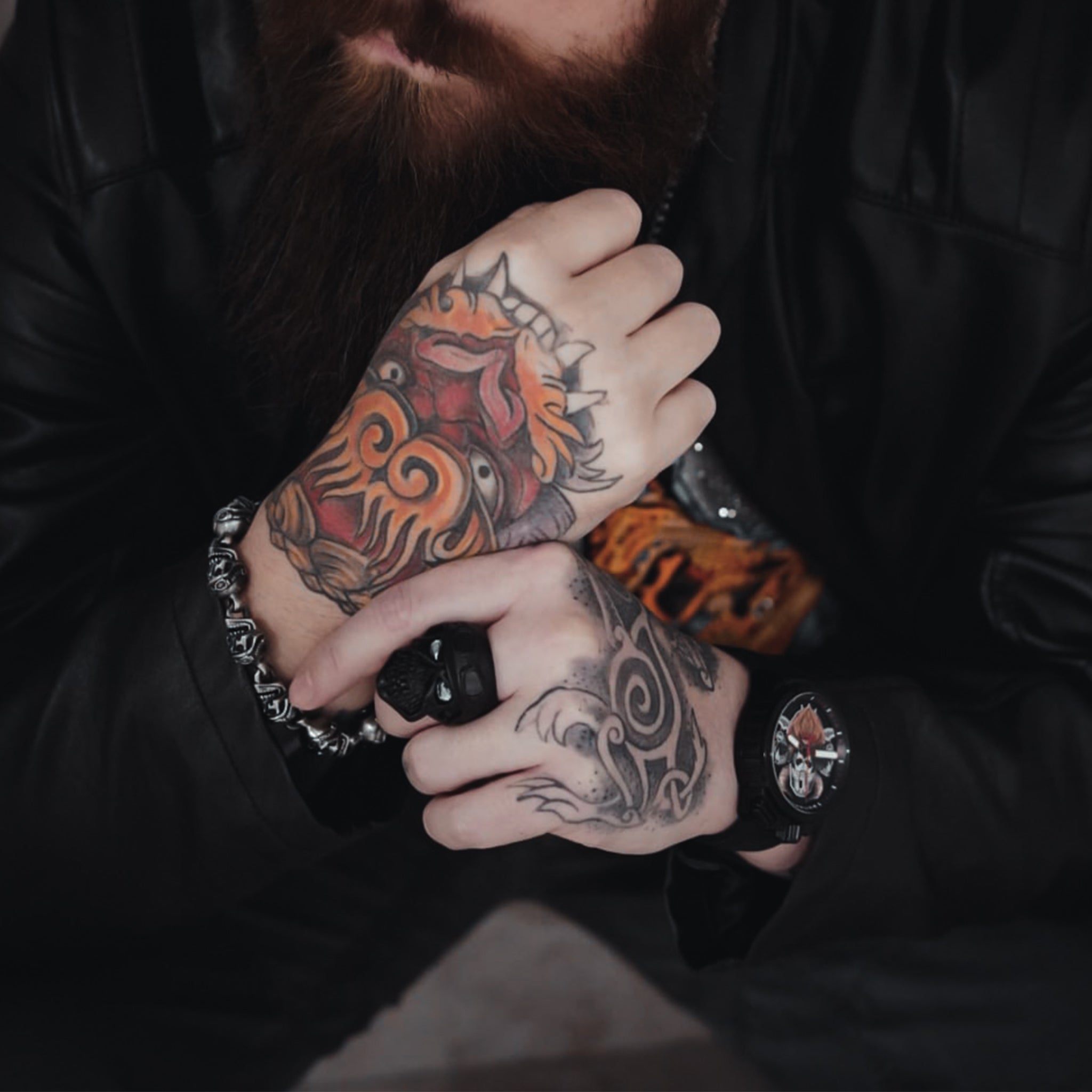 ANILLO SKULL RIDER NEGRO