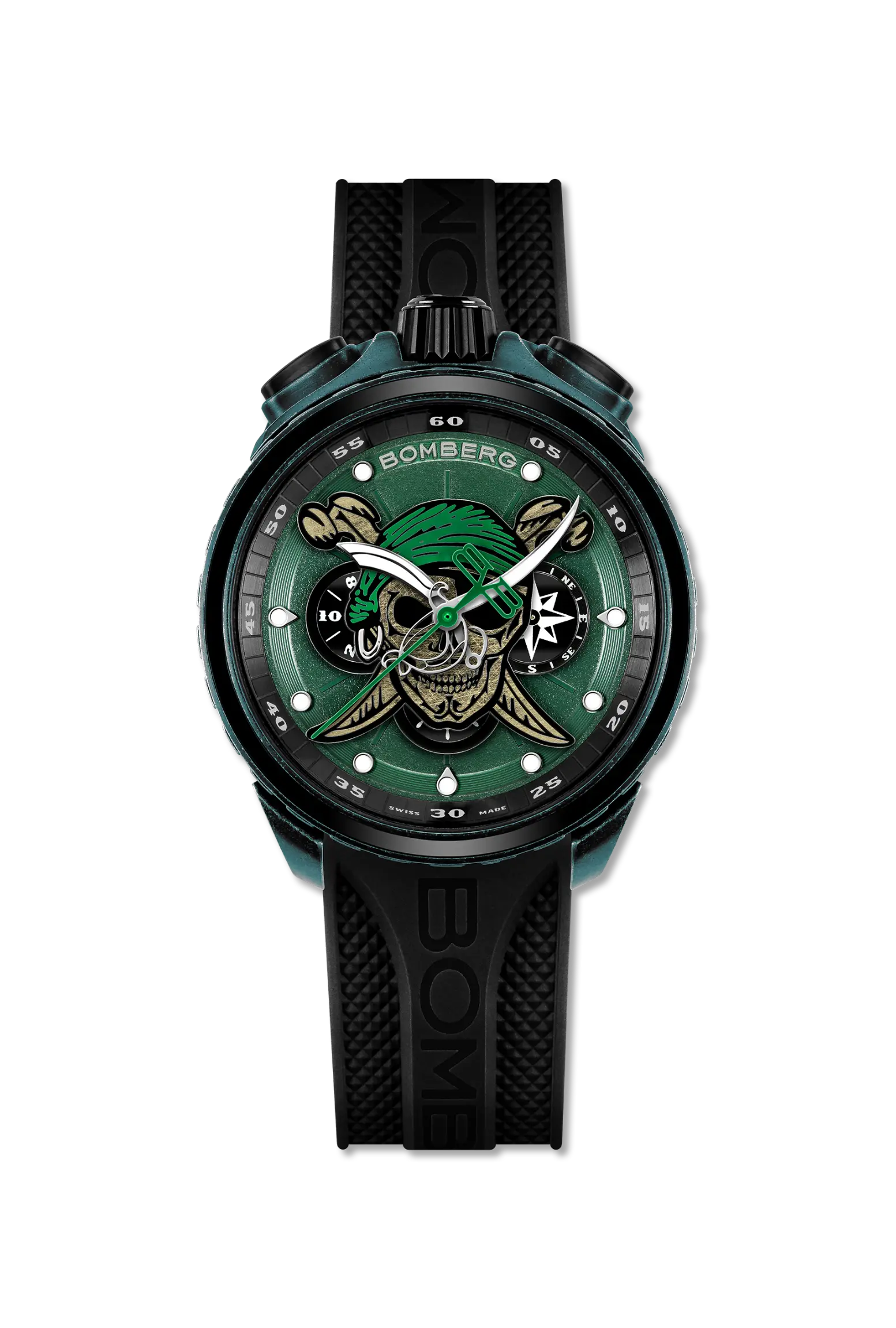 CALAVERA PIRATA VERDE