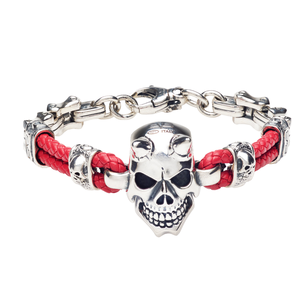 PULSERA SKULLY HILO NEGRO BOMBERG BOMBERG MX