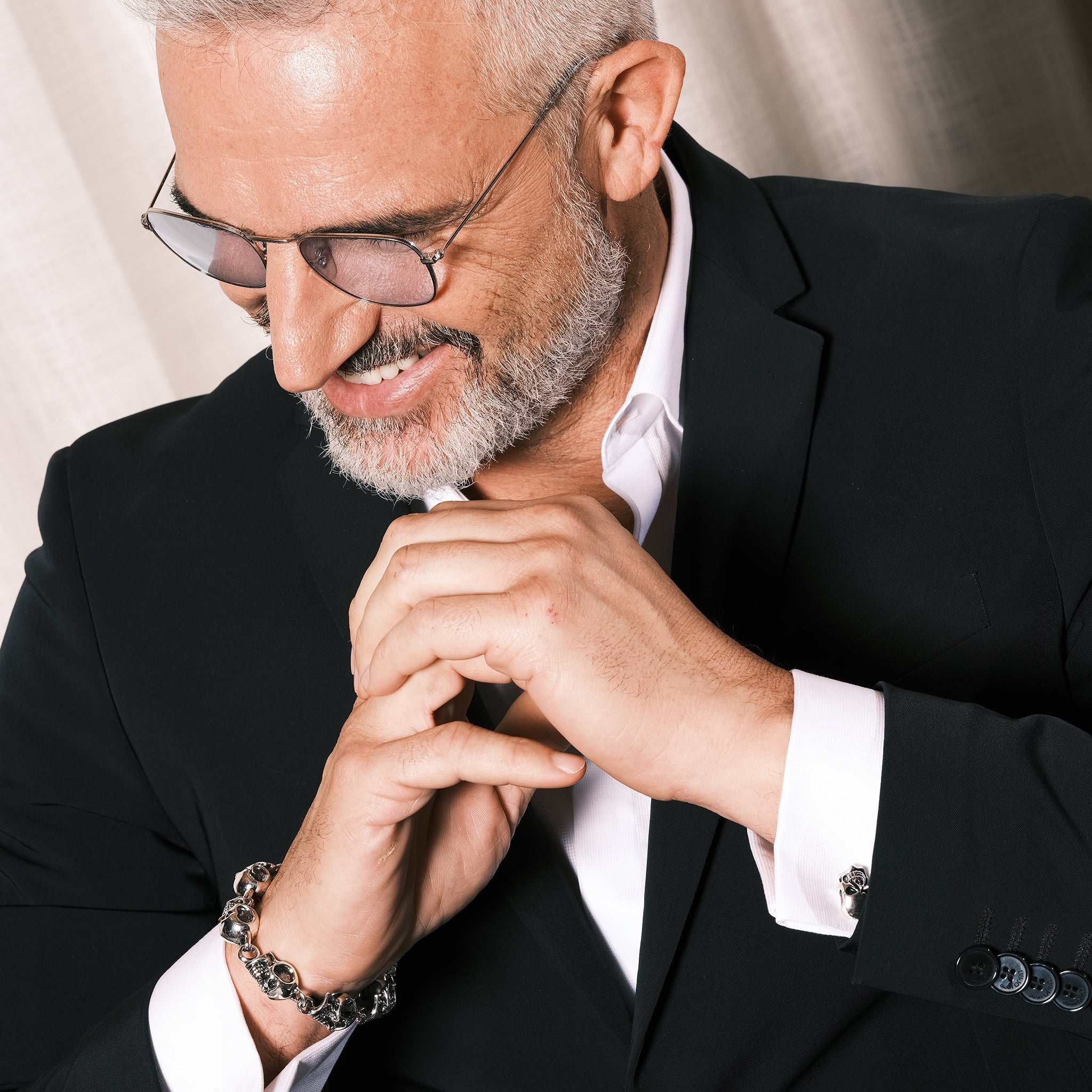 MANCUERNILLAS CALAVERAS PLATA