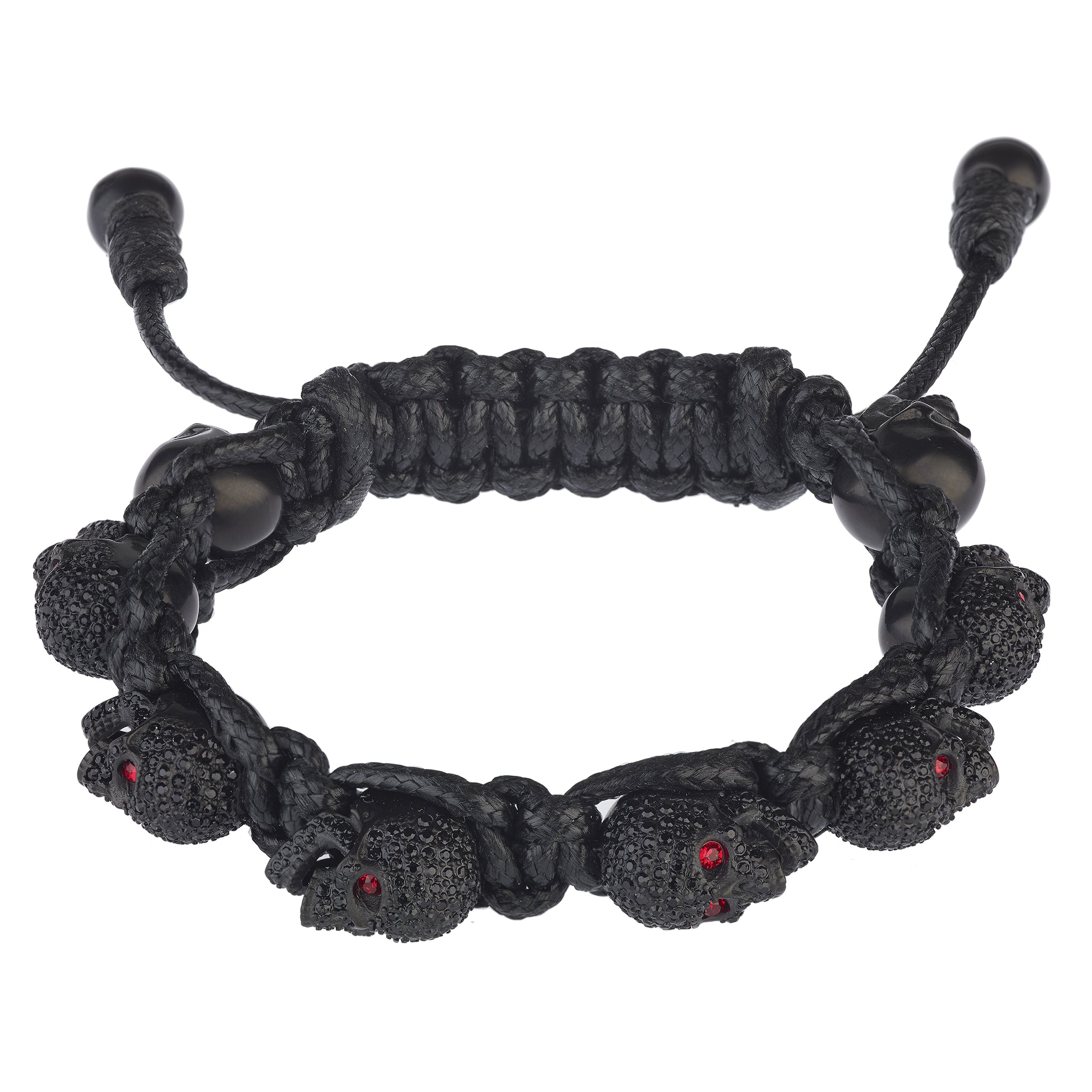 Skully Crystals - Negro y Rojo