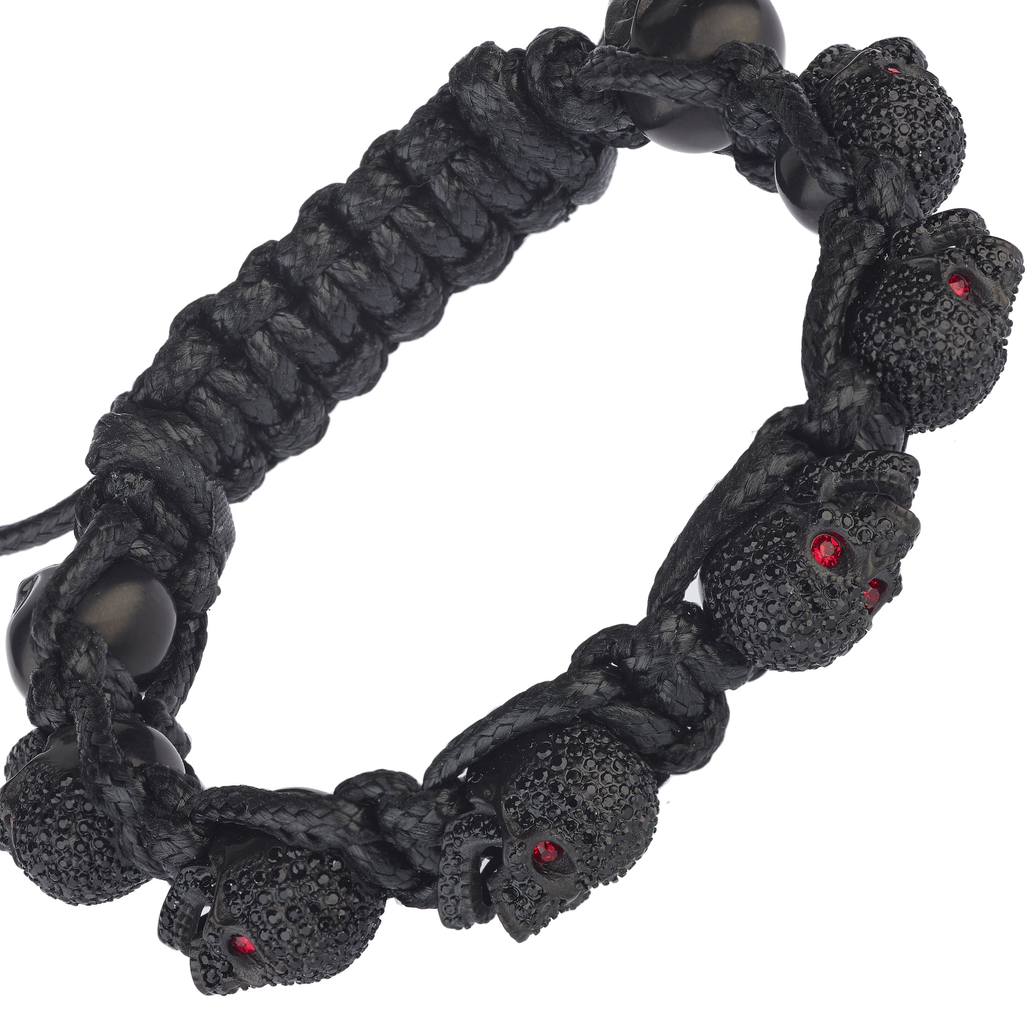 Skully Crystals - Negro y Rojo
