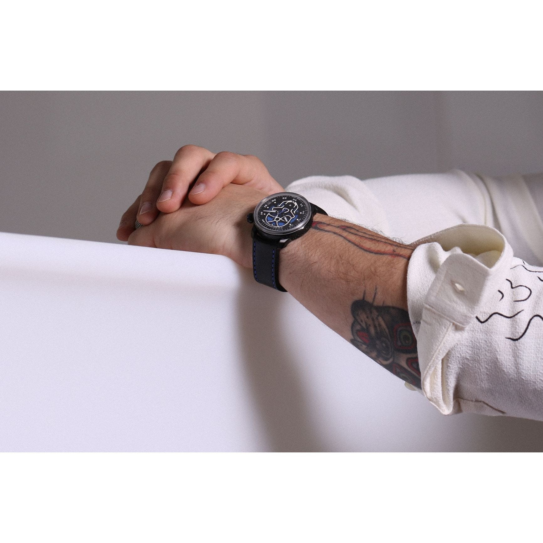 BB-01 AUTOMATIC SKULL BLUE - B O M B E R G