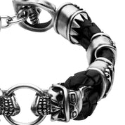 RIDER SKULL ACERO & CUERO