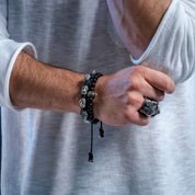 SKULLY CRYSTAL - ACERO Y NEGRO