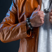 SKULLY CRYSTAL - ACERO Y NEGRO